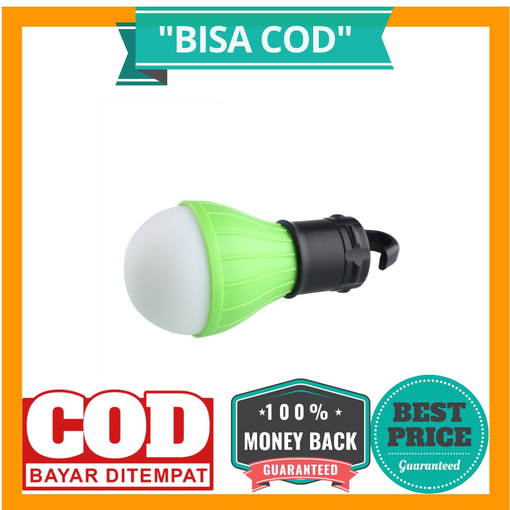 BISA COD Tent Lamp Lampu Bohlam Gantung LED Portable 5188 - Green