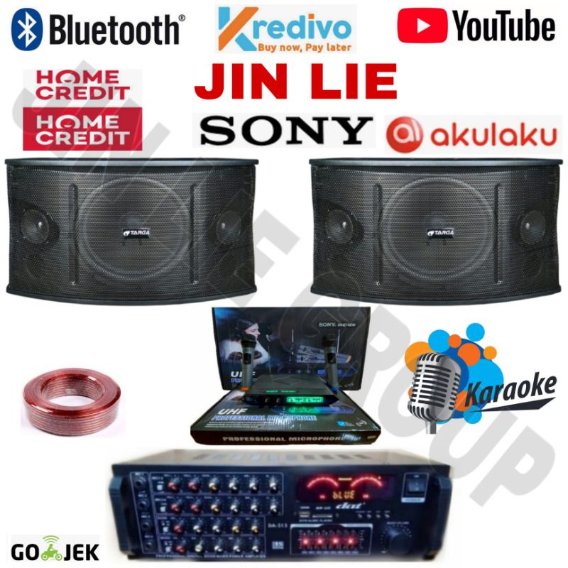 Jual Paket Sound Karaoke Targa 10 Inch 313 Bluetooth Shopee Indonesia