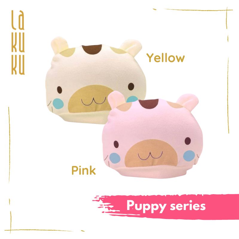 Topi Kupluk Anak Bayi Newborn 0-6 bulan soft Cotton, Nyaman dan Lucu-Puppy series