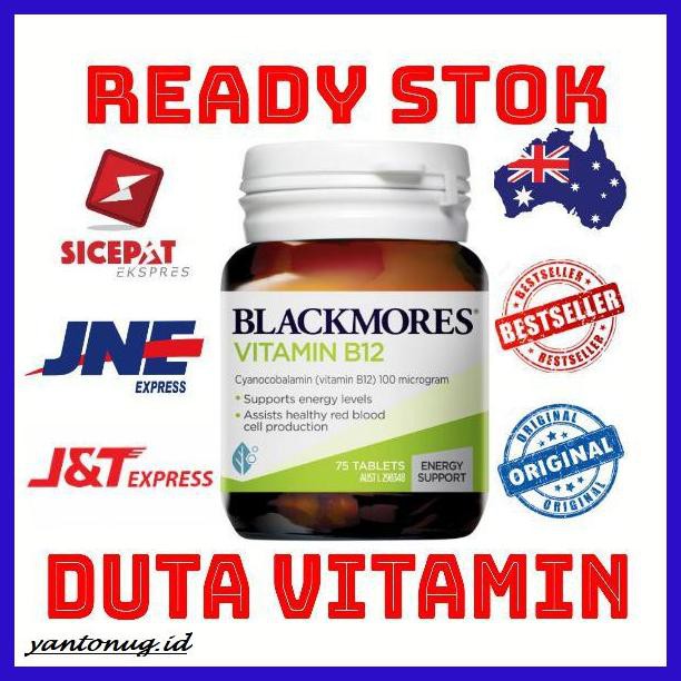 Jual Bnimativ- Vitamin B Blackmores Vitamin B12 Isi 75 Tablet Vitamin B ...