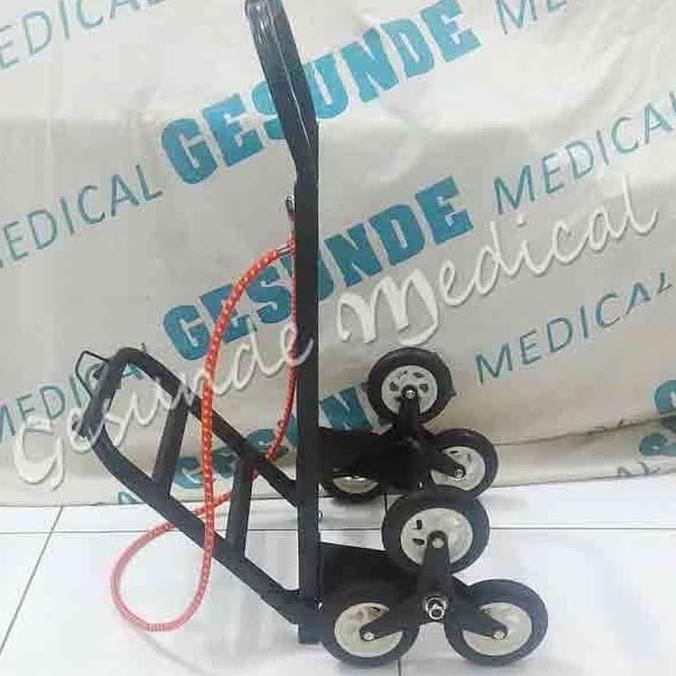 Trolley Tangga 8 Roda | Tangga Dorong | Troli Dorong Angkat Barang