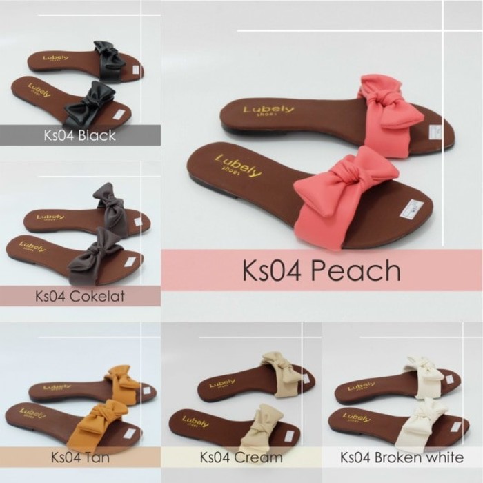 TERLARIS SANDAL  TEPLEK  WANITA PITA  RIBBON KS04 Shopee 