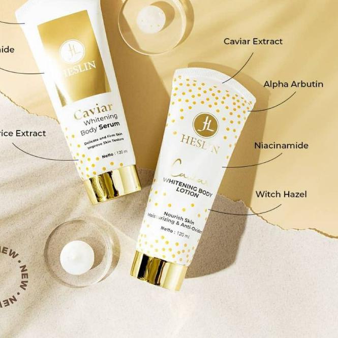 ♕ Whitening Body Lotion dan Serum Heslin Beauty/Heslin Body Lotion/Lotion Heslin ❈
