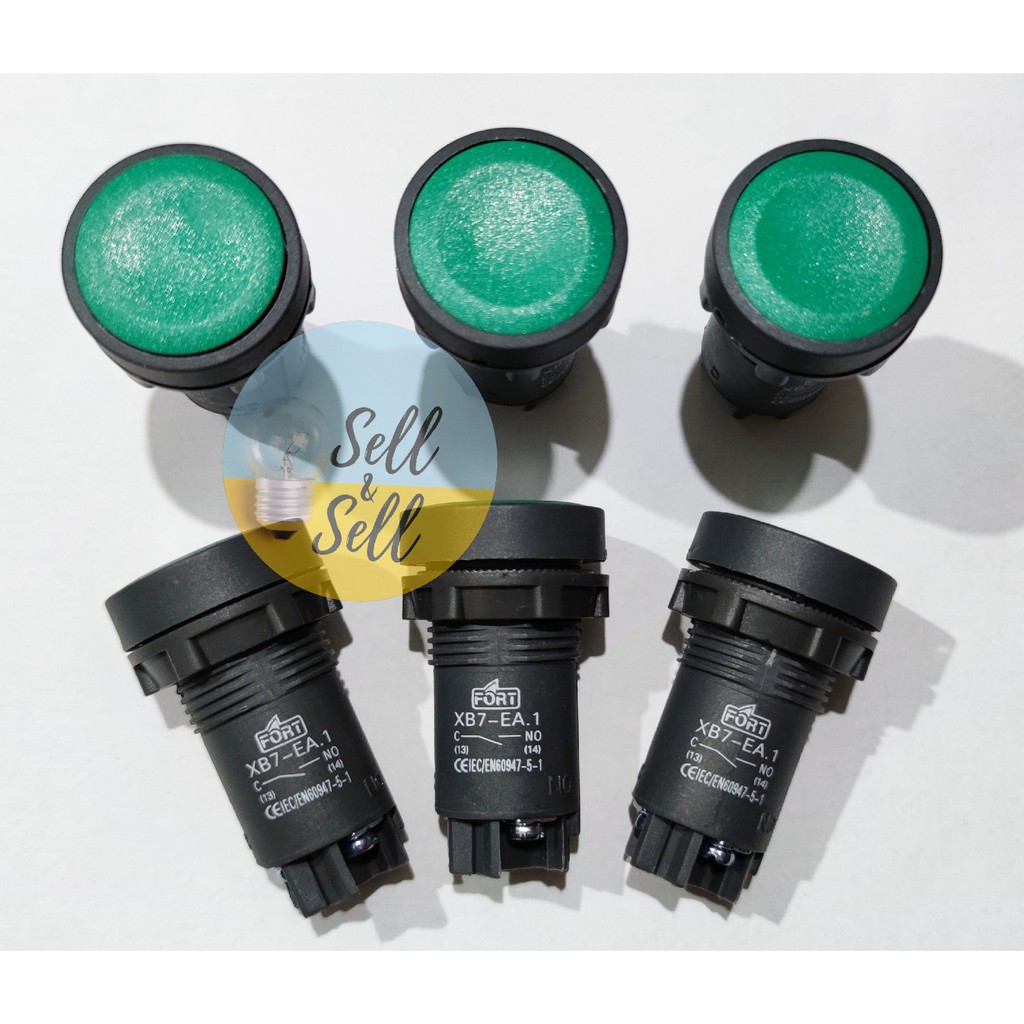 Push Button Hijau XB7-EA31 Fort / Push Button Green 22mm XB7EA31 (22 mm)