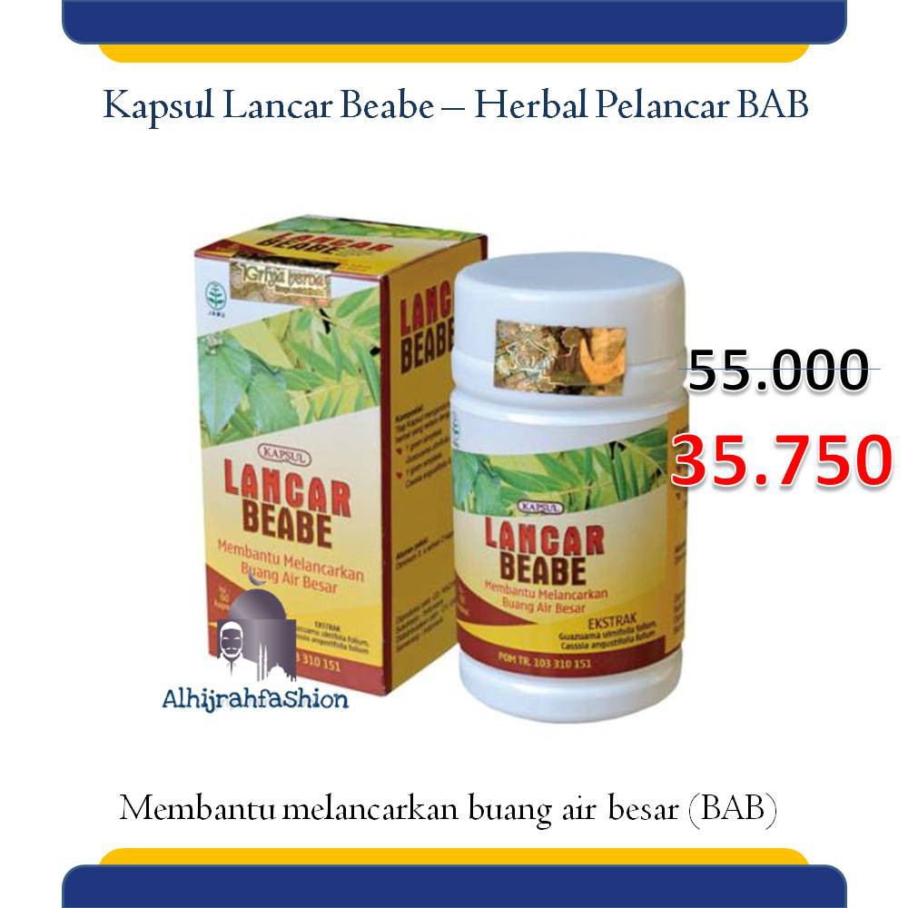 

Herbal Kapsul Lancar Beabe Griya Herba Herbal Sembelit @60 Terbukti Ampuh