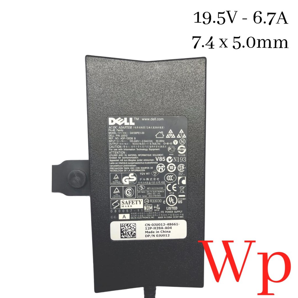 Adaptor Charger Original Laptop Dell studio 19.5V 6.7A 130W 7.4*5.0 Jarum