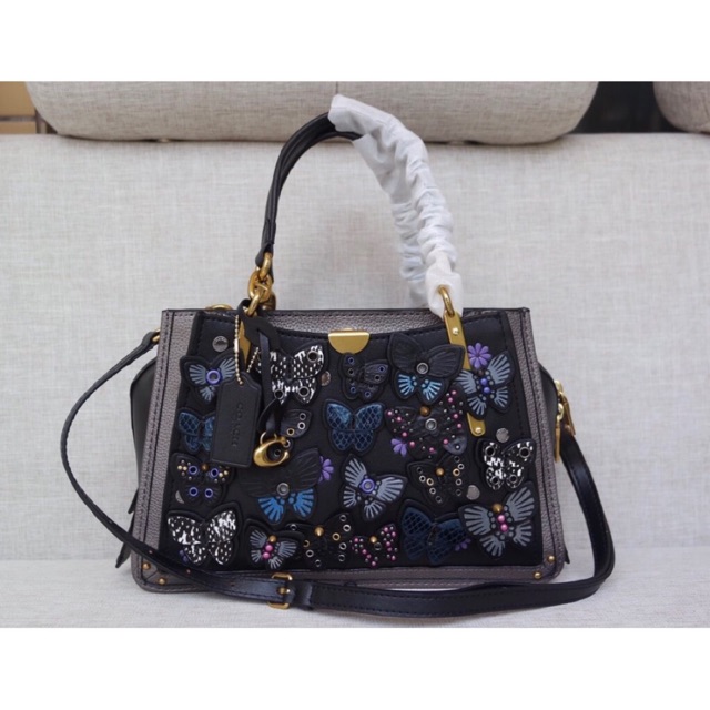 coach Applique Dreamer Butterfly Snakeskin