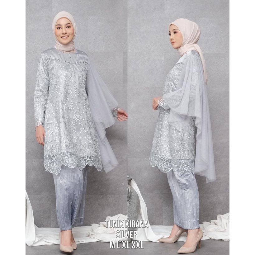 Kadai.baju / Kebaya tunik / Kebaya wisuda / Kebaya modern / Tunik kirana Size M L XL XXL