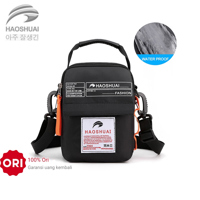 HAOSHUAI 212 Tas Selempang Pria Mini Sling Bag Anti Air Premium WK-SBY