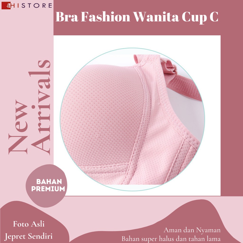 [HI] Bra BH JUMBO CUP C Fashion Wanita Bra wanita Premium Busa Tipis Tanpa Kawat Sangat Nyaman E200