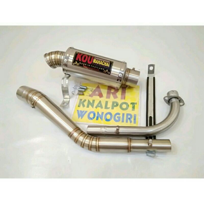 knalpot kou stainless kolong bebek Jupiter z Vega Shogun Supra kharisma smash