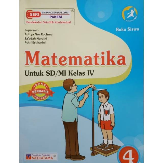Jual Buku Siswa Matematika Sd Mi Kelas 4 Kurikulum 2013 Penerbit Mediatama Indonesia Shopee Indonesia