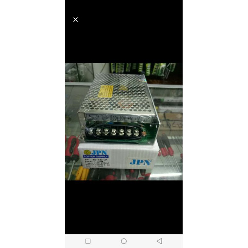 power supply dc 24v 5a merek JPN input ac 115-230v