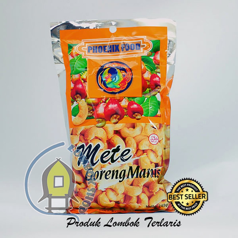 

Kacang Mete Mede Goreng Manis Phoenix Khas Lombok 248 Gram