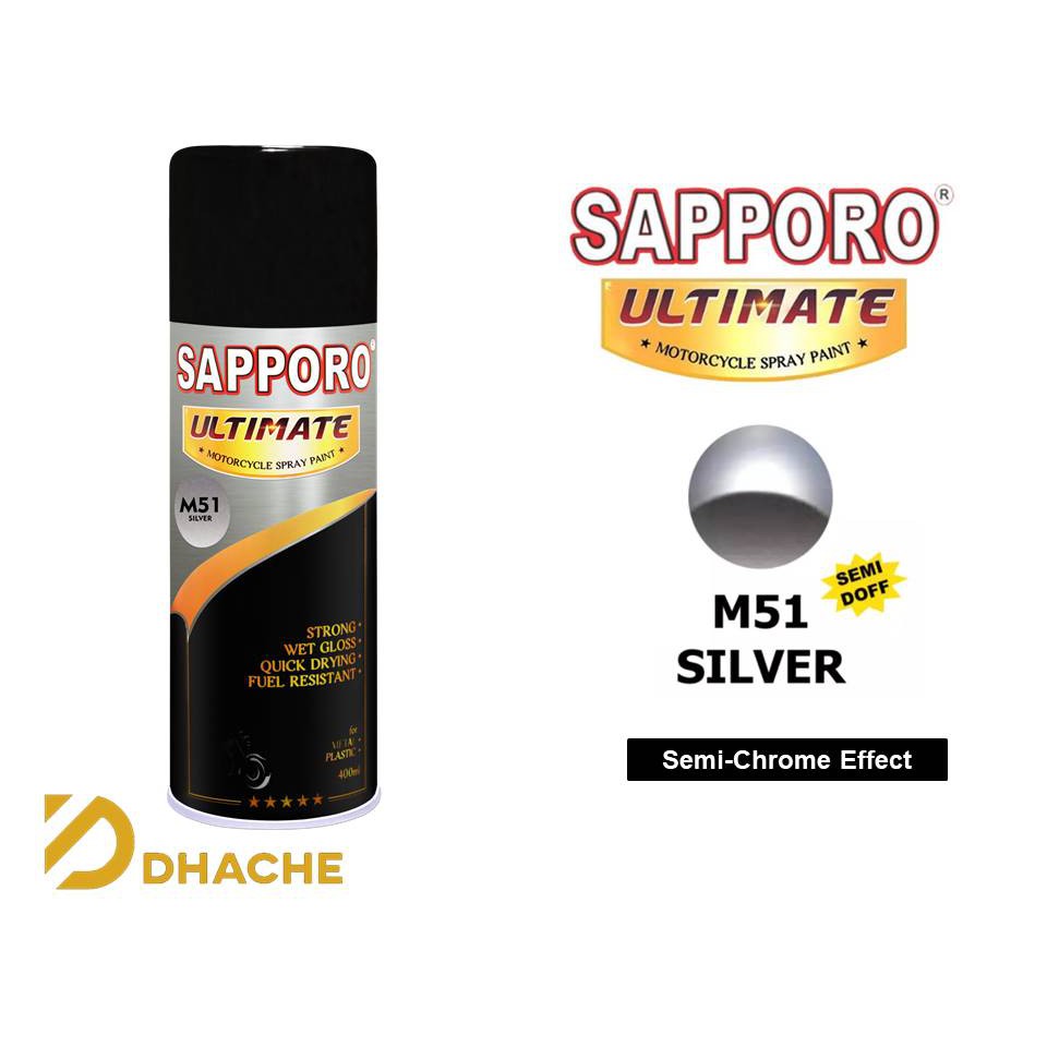 Cat Semprot Sapporo Ultimate M51 Silver / Sapporo Spray / Pilok / Pylox / Pilox