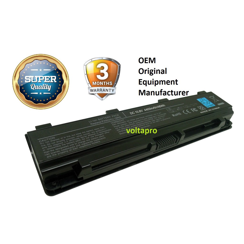 Baterai laptop Toshiba Satellite Satellite Pro C800, C840, L800, L840