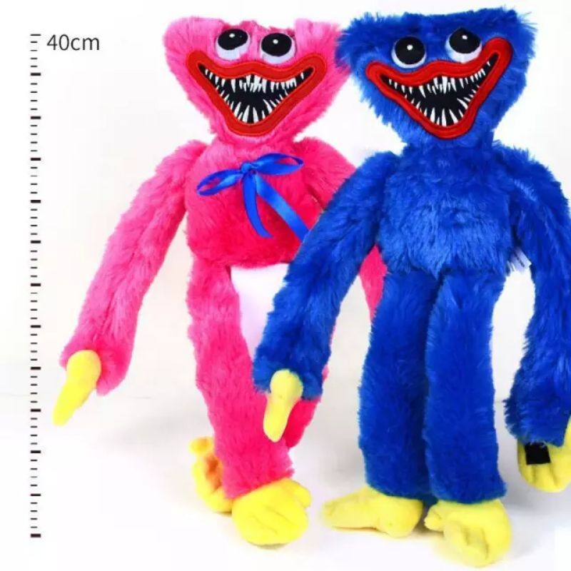 Mainan Boneka Stuffed Plush Karakter Game Poppy Huggy Wuggy 40cm Untuk Hadiah Natal Anak