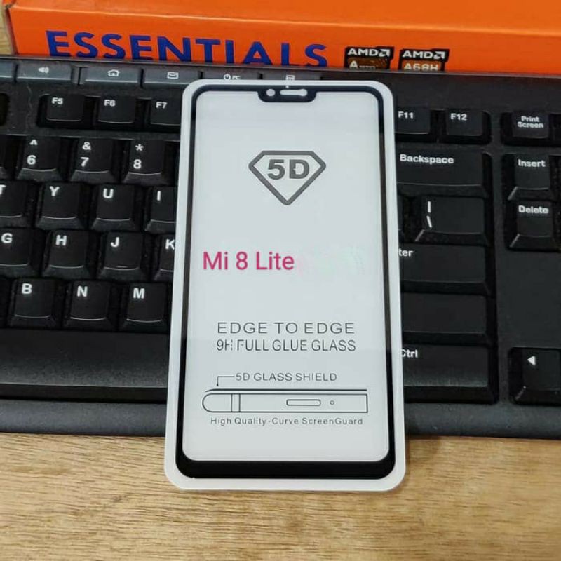 TEMPERED GLASS WARNA XIAOMI MI 8 ANTI GORES KACA FULL LAYAR