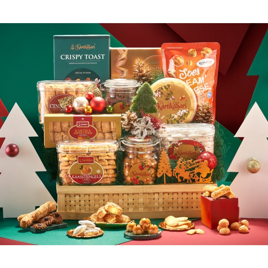 

READY CIKARANG 09 NOV 2024 - KARTIKA SARI BANDUNG HAMPER B NATAL CHRISTMAS HAMPERS SALE PROMO PAKET HADIAH OLEH OLEH PACKAGE IDUL FITRI RAMADAN LEBARAN FESTIVE SEASON CNY CHINESE NEW YEAR MOONCAKE IMLEK GIFT BOX