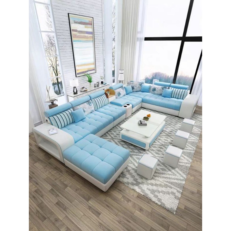 sofa Letter-U minimalis