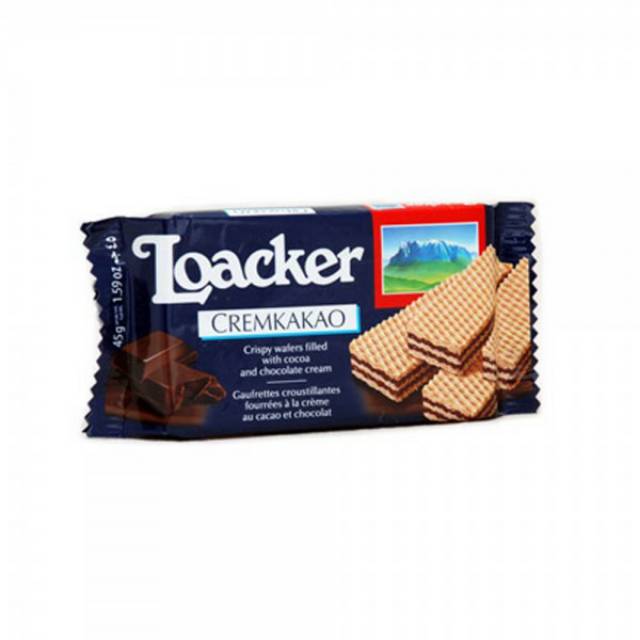 Wafer Loacker Cream Cacao 45 gr - Loacker Wafer TERMURAH