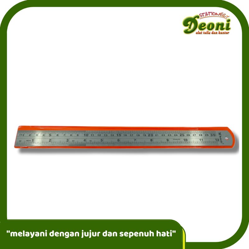

Butterfly Stainless Steel Ruler Penggaris Besi 30cm