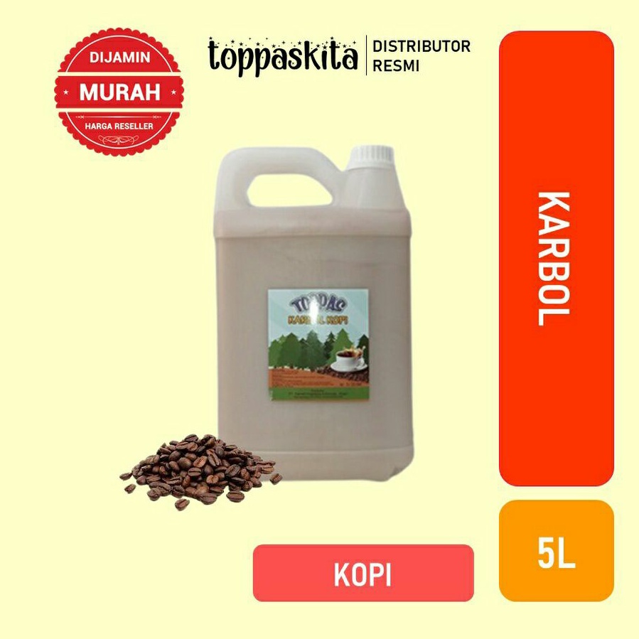 Toppas Karbol Sereh Pine Pinus Kopi 5 liter / Pembersih Kamar Mandi &amp; Lantai Termurah