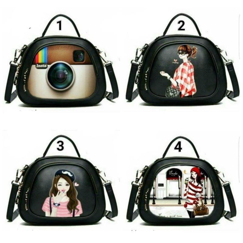 dem_sare / DS1059 INSTAGIRL - TAS SELEMPANG TAS PRINTING MODEL LUCU TAS SELEMPANG CASUAL