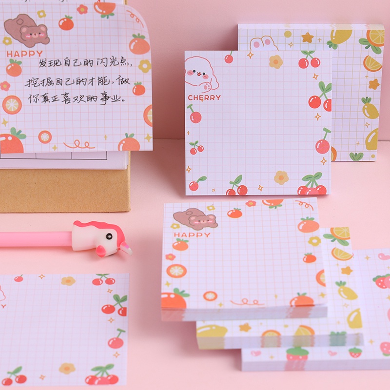 80 Lembar Kertas Memo Sticky Notepost It Motif Kartun Jepang Untuk Pelajar Diy