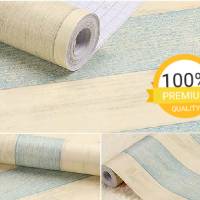 Grosir Murah Wallpaper Stiker Dinding motif kayu biru krem Grosir Murah Wallpaper Stiker Dinding motif kayu biru krem
