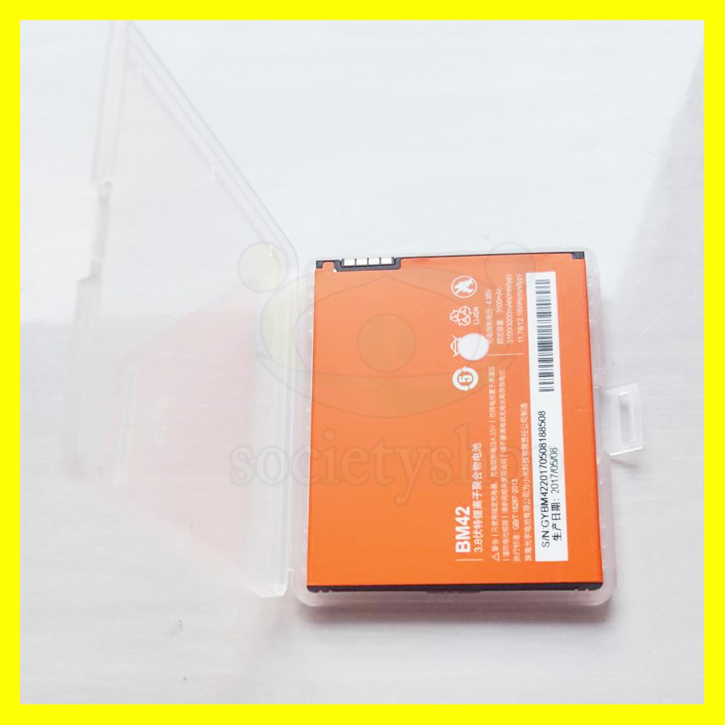 Baterai Xiaomi Redmi Note 1 &amp; Desktop Charger Bm42 Original Battery Hp Xiomi Batre Batrei Batere