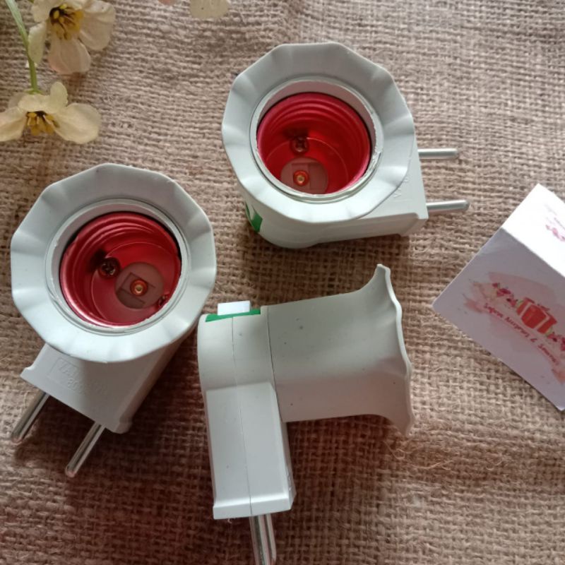 fiting lampu colokan + saklar kelistrikan