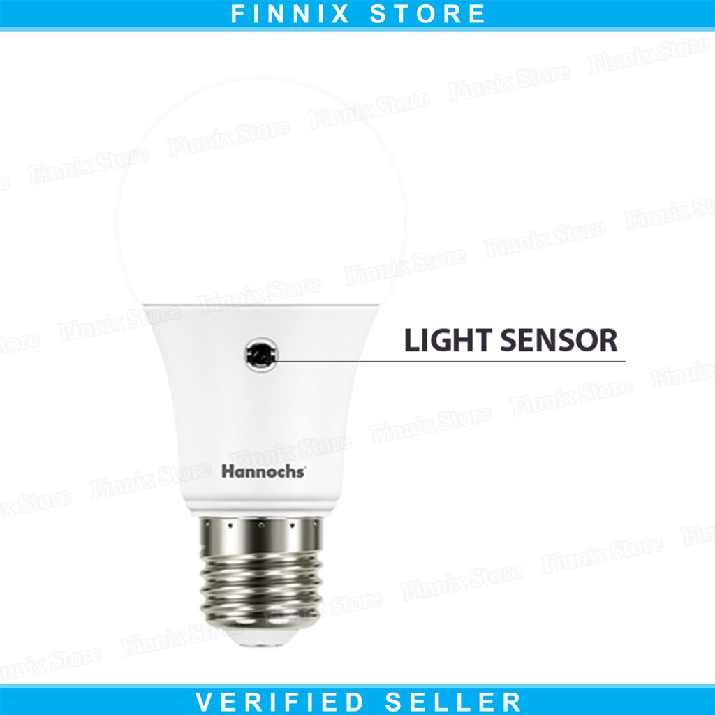 Hannochs Light Sensor 6 Watt Bola Lampu Bohlam LED Sensor Cahaya