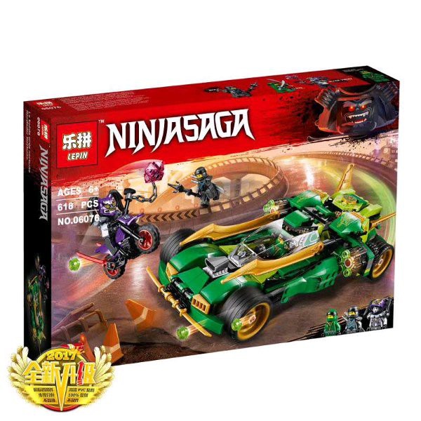 Brick Lepin 06076 NinjaGo Movie Ninja Nightcrawler 618pcs