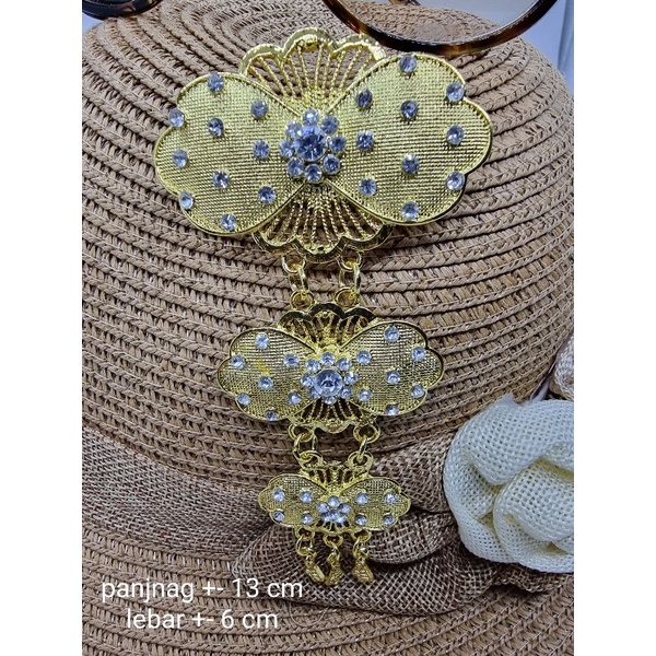 BROSS KEBAYA CANTIK, KUTUBARU, BAHAN PREMIUM  KUALITAS BAGUS BISA BUAT HIJAB