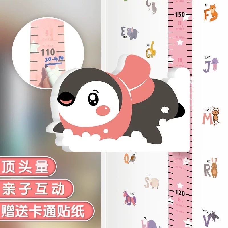 wall magnet height chart meteran pengukur tinggi badan anak