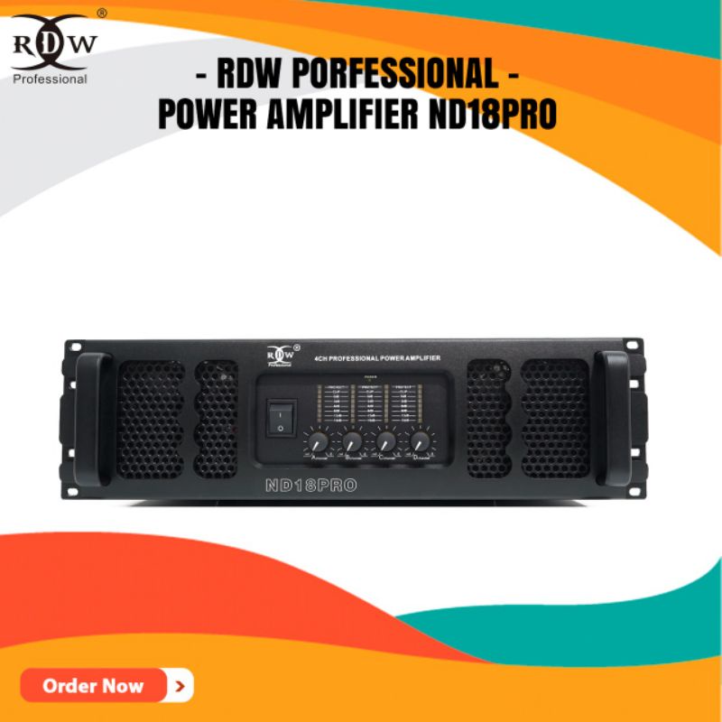 POWER AMPLIFIER ND18PRO / ND18 PRO RDW PROFESIONAL