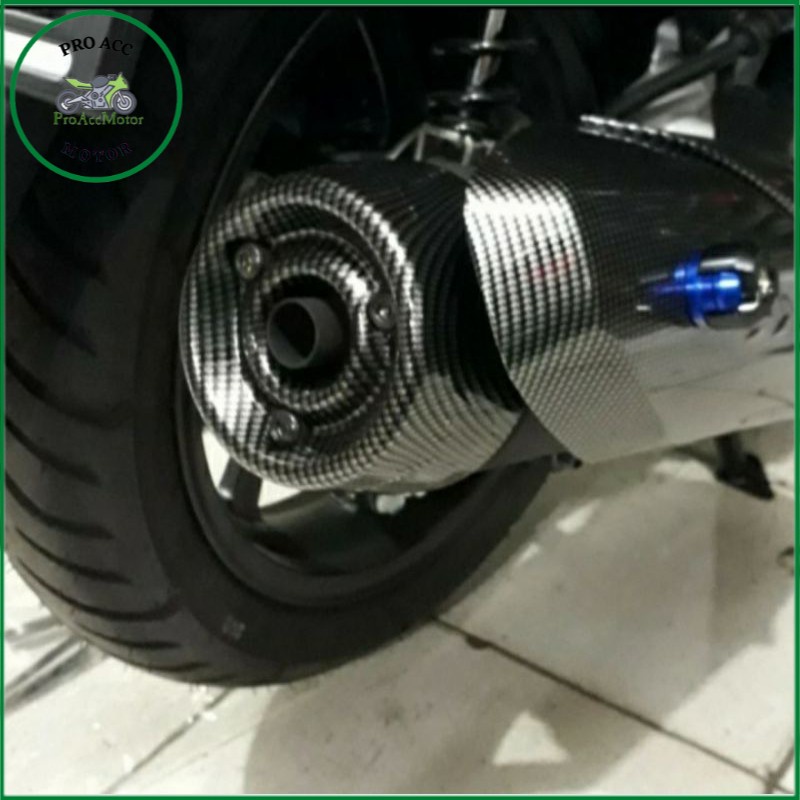 Cover tutup corong knalpot carbon PCX 150