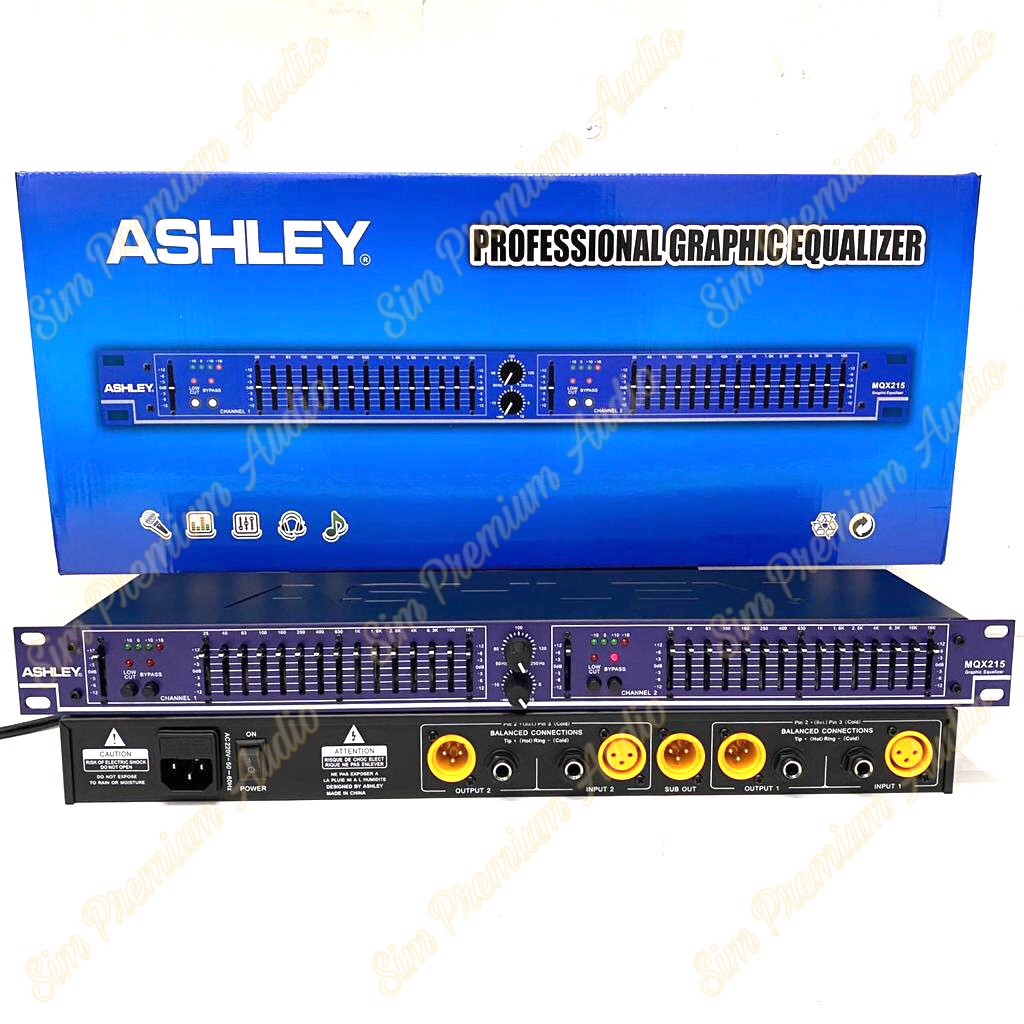 Equaliser Ashley MQX 215 Original mqx215 mgx equaliser Bagus Murah
