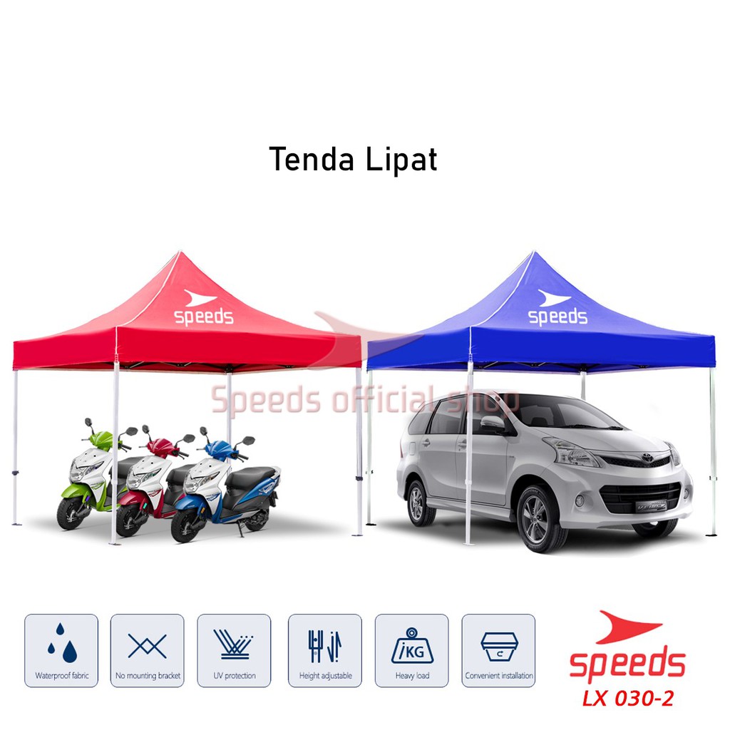 SPEEDS Tenda Lipat (3x3m 21kg) Tenda Bazar Pameran Tenda Jualan Otomatis 030-2A