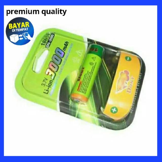 Baterai batre batere casan charger senter kepala dony 3000 MAH 1PCS