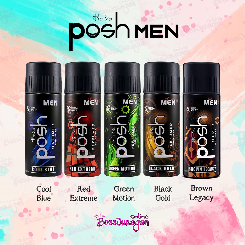 (BOSS) POSH Men / Girls Perfumed Pria Wanita Body Spray Botol Cologne 150ml