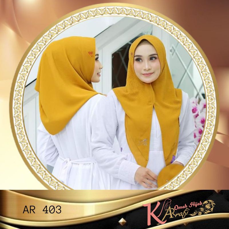 Jilbab Hijab Kerudung Bergo Instan Antem Terbaru2021 AR403 Arrafi ORI HijabWanitaCantik Elzatta Zoya