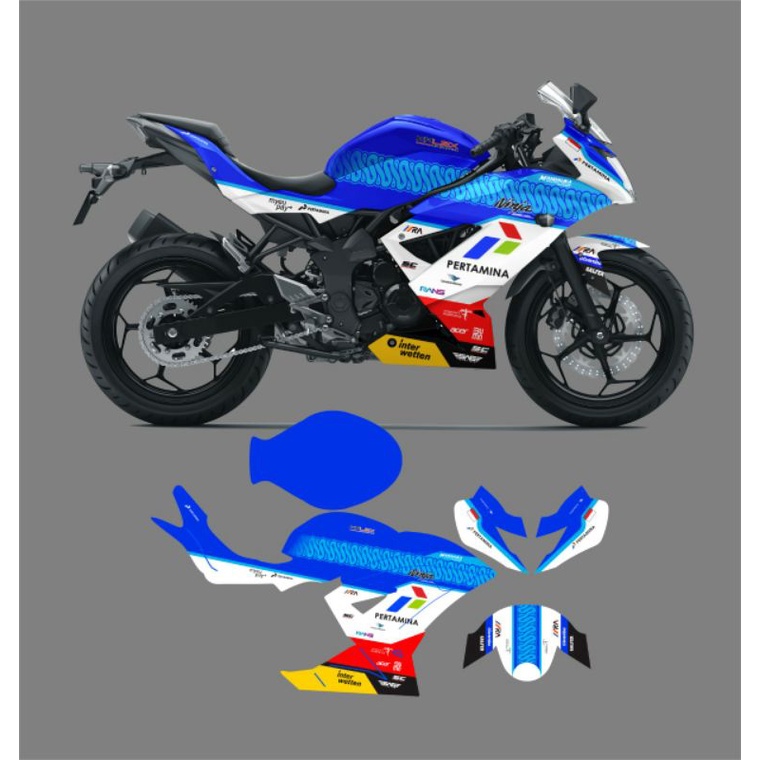 DECAL NINJA MONO 250SL / STICKER NINJA 250 SL MANDALIKA FULL BODY