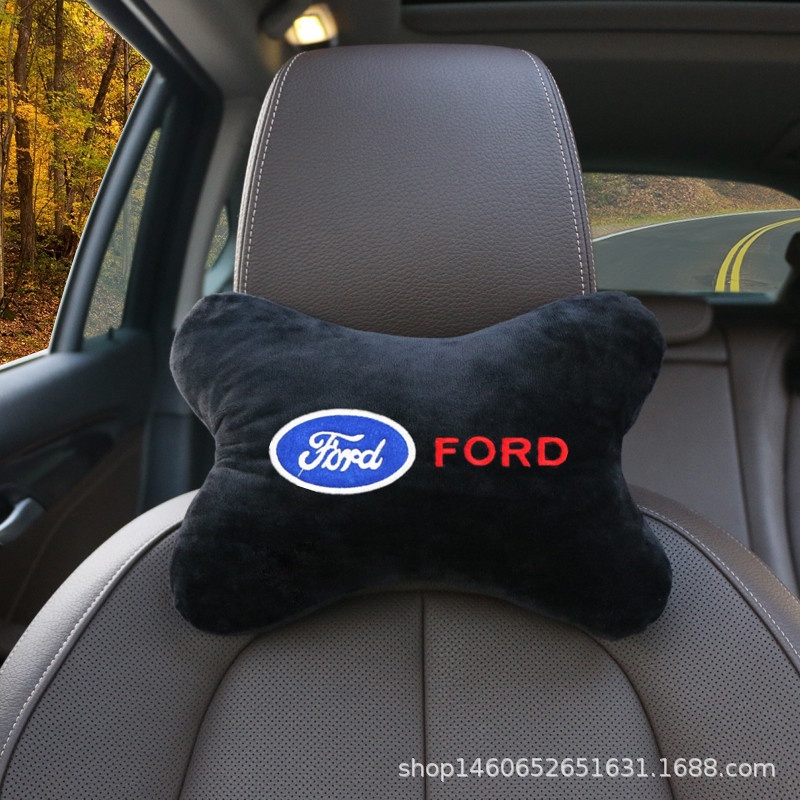 Ford Bantal Sandaran Kepala Jok Mobil Warna Hitam Untuk Ranger Everest EcoSport