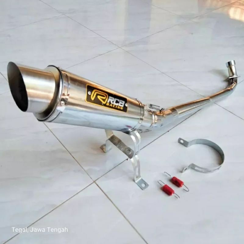 KNALPOT RCB RACING Knalpot Bobokan Full Sytem Yamaha Jupiter Z Vega Karisma Absolut Revo Revo Lama
