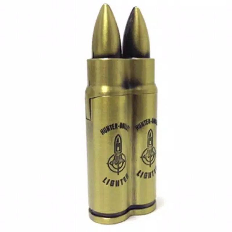 Korek Api Gas Model Peluru Double Korek Api Gas Isi Ulang Korek Api Bara