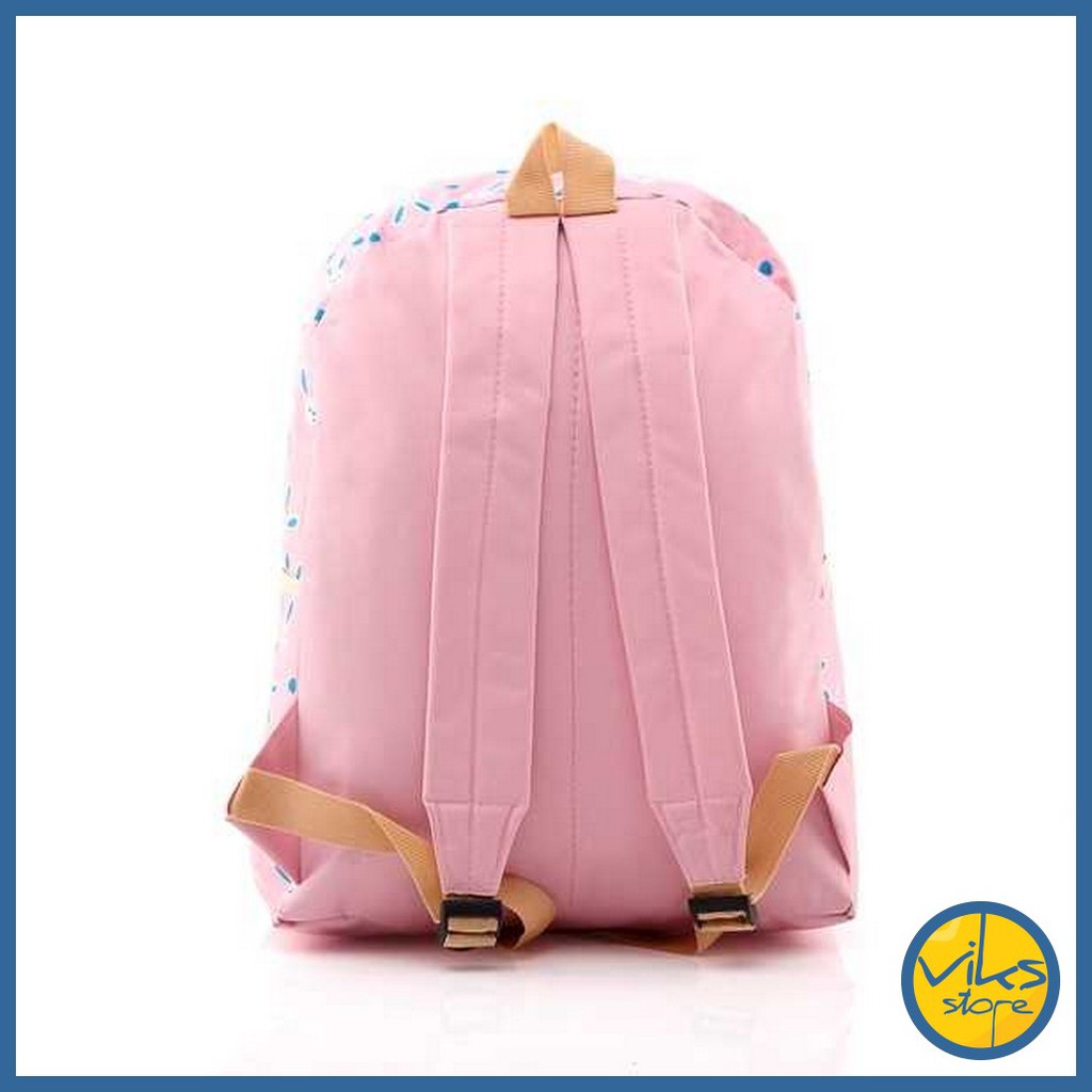 Tas Sekolah Anak Perempuan Cewek Tas Punggung | Tas Ransel | Backpack Premium 4In1 Pink Lucu Simple