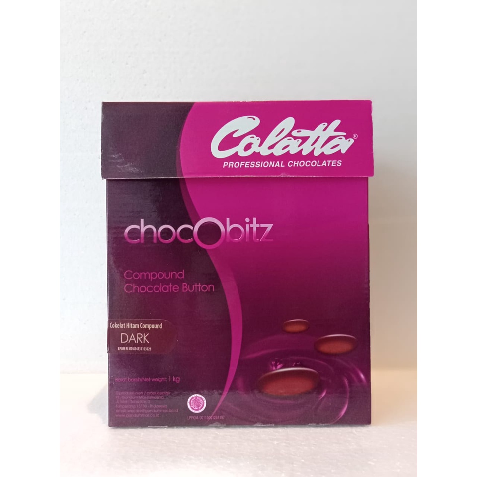 Jual Colatta Chocobitz Compound Chocolate Button Dark Kg Shopee Indonesia