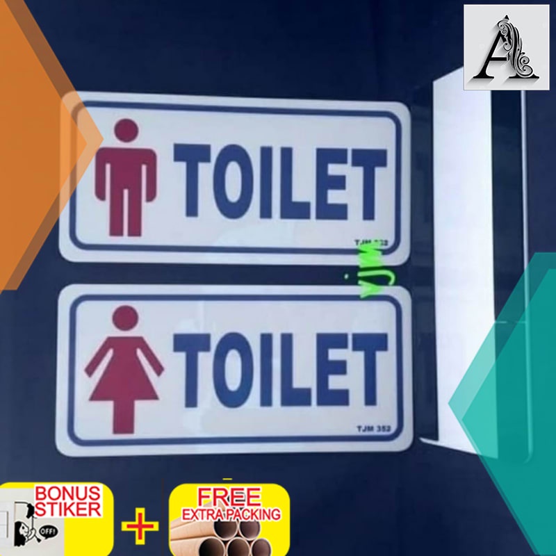 

Terlaris sign board acrylic toilet pria/wanitaplat akriliksign label